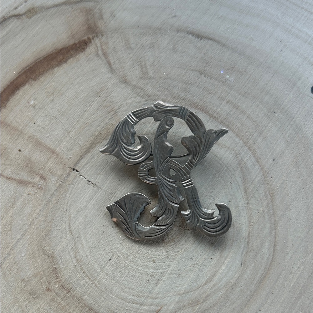 Elegant Silver Brooch